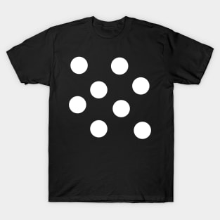 White on Black Polka Dots T-Shirt